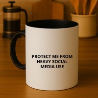 Protect Me From Heavy Social Media Use Mug