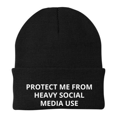 Protect Me From Heavy Social Media Use Beanie