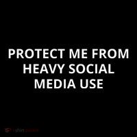 Protect Me From Heavy Social Media Use Sustainable Beanie