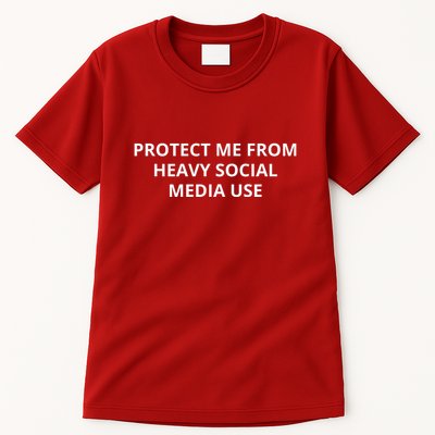 Protect Me From Heavy Social Media Use Tall T-Shirt