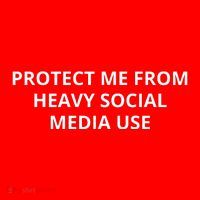 Protect Me From Heavy Social Media Use Premium T-Shirt