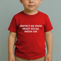 Protect Me From Heavy Social Media Use Toddler T-Shirt