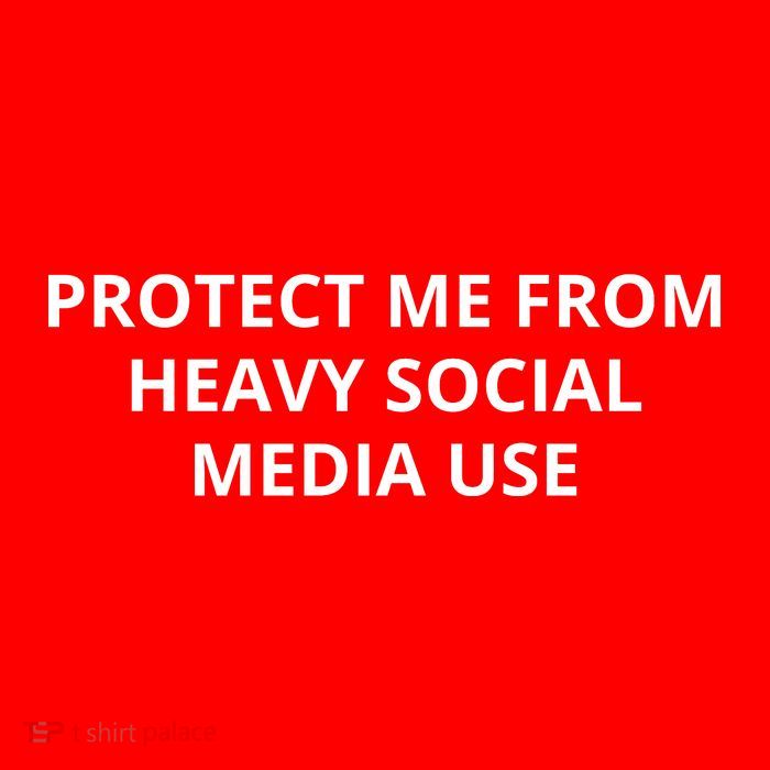 Protect Me From Heavy Social Media Use Zip Tote Bag
