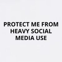 Protect Me From Heavy Social Media Use Garment-Dyed Sweatshirt