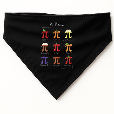 Pi Menu Funny Math Teacher Gift USA-Made Doggie Bandana