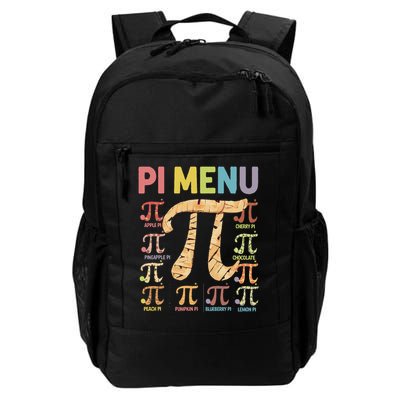 Pie Menu Funny Pi Day Pi 3 Daily Commute Backpack