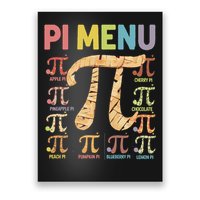 Pie Menu Funny Pi Day Pi 3 Poster