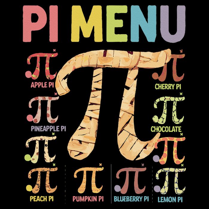 Pie Menu Funny Pi Day Pi 3 Poster