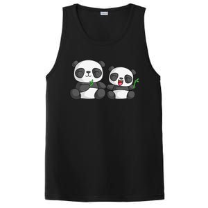 Panda Mother Father And Child Panda Bear Lovers Fathers Day PosiCharge Competitor Tank