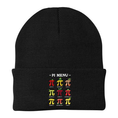 Pie Menu Funny Pi Day Pi 3 Knit Cap Winter Beanie