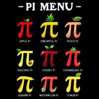 Pie Menu Funny Pi Day Pi 3 Premium T-Shirt