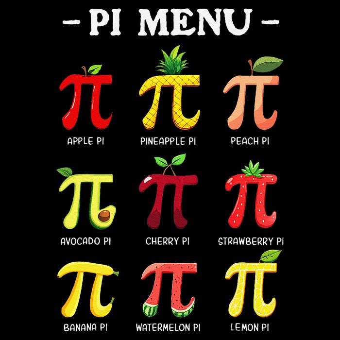 Pie Menu Funny Pi Day Pi 3 Premium T-Shirt
