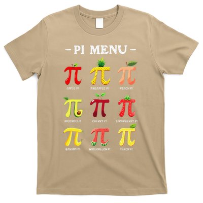 Pie Menu Funny Pi Day Pi 3 T-Shirt