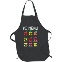 Pie Menu Funny Pi Day Pi 3 Full-Length Apron With Pockets