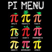 Pie Menu Funny Pi Day Pi 3 Full-Length Apron With Pockets
