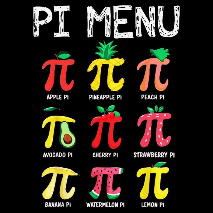 Pie Menu Funny Pi Day Pi 3 Full-Length Apron With Pockets