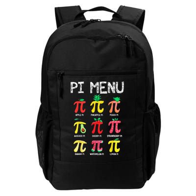 Pie Menu Funny Pi Day Pi 3 Daily Commute Backpack
