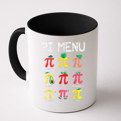Pie Menu Funny Pi Day Pi 3 Coffee Mug