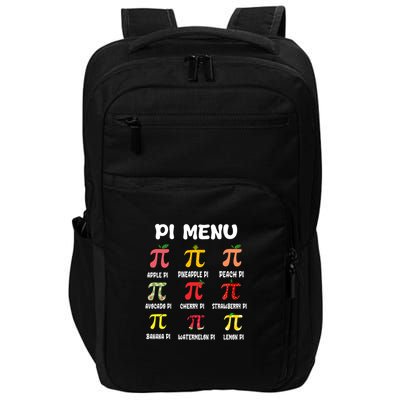 Pie Menu Funny Pi Day Pi 314 Math Teacher Impact Tech Backpack