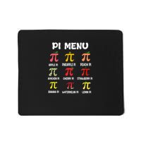 Pie Menu Funny Pi Day Pi 314 Math Teacher Mousepad