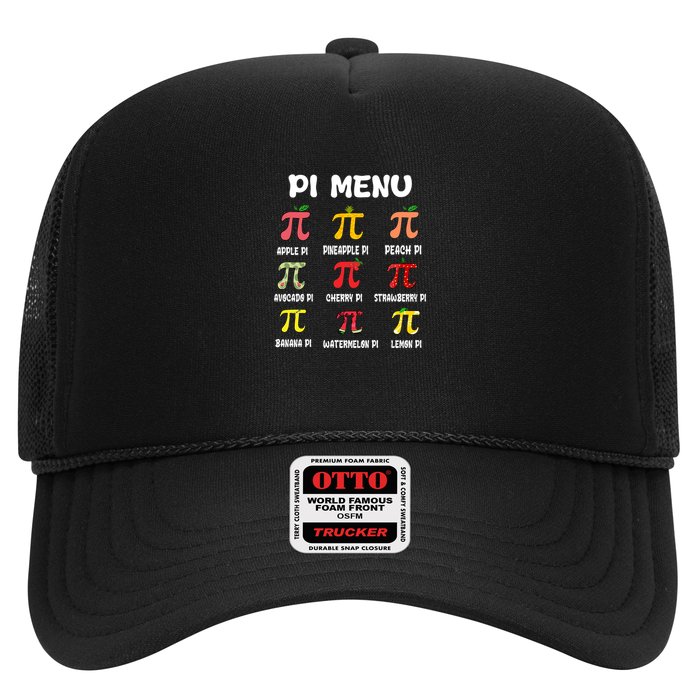 Pie Menu Funny Pi Day Pi 314 Math Teacher Trucker Hat