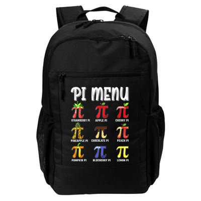 Pi Menu Funny Pi 3.14 Math Teacher Pie Menu Mathematics Daily Commute Backpack