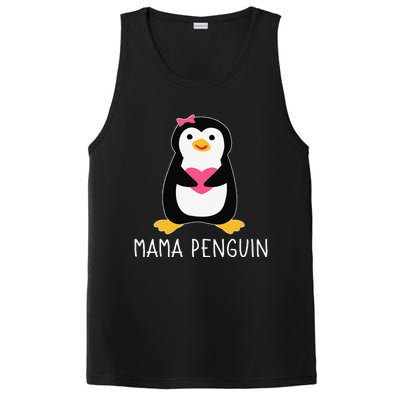 Penguin Mama Flightless Bird Lover Mother's Day Mommy Mom PosiCharge Competitor Tank