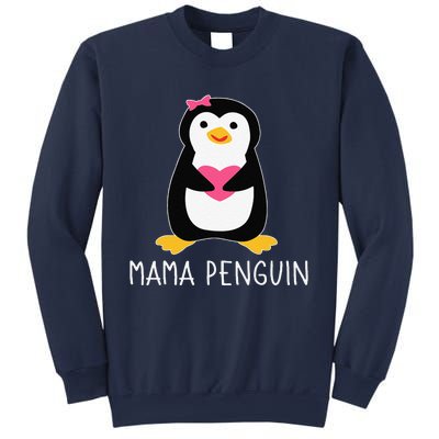 Penguin Mama Flightless Bird Lover Mother's Day Mommy Mom Sweatshirt