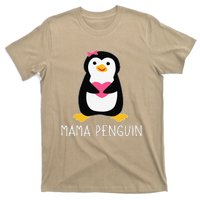 Penguin Mama Flightless Bird Lover Mother's Day Mommy Mom T-Shirt