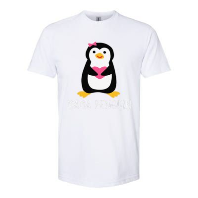 Penguin Mama Flightless Bird Lover Mother's Day Mommy Mom Softstyle CVC T-Shirt