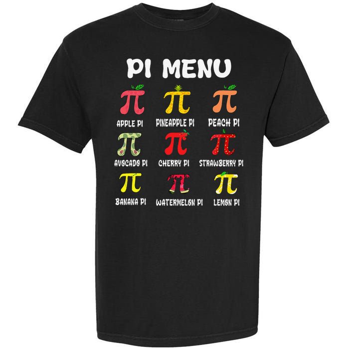Pie Menu Funny Pi Day Pi 3 Garment-Dyed Heavyweight T-Shirt