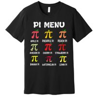 Pie Menu Funny Pi Day Pi 3 Premium T-Shirt