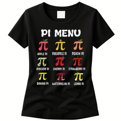 Pie Menu Funny Pi Day Pi 3 Women's T-Shirt