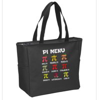 Pie Menu Funny Pi Day Pi 3 Zip Tote Bag
