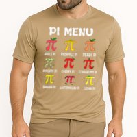 Pie Menu Funny Pi Day Pi 3 Cooling Performance Crew T-Shirt