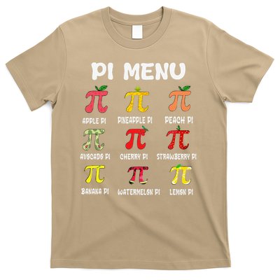 Pie Menu Funny Pi Day Pi 3 T-Shirt