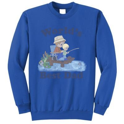 Precious Mots Fathers Day Worlds Best Dad Fishing Shot Gift Sweatshirt