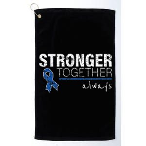 Positive Message For Women Colon Cancer Awareness Platinum Collection Golf Towel