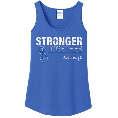 Positive Message For Women Colon Cancer Awareness Ladies Essential Tank