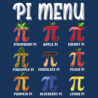 Pi Menu Funny Pi 3.14 Math Teacher Pie Menu Mathematics USA-Made Doggie Bandana