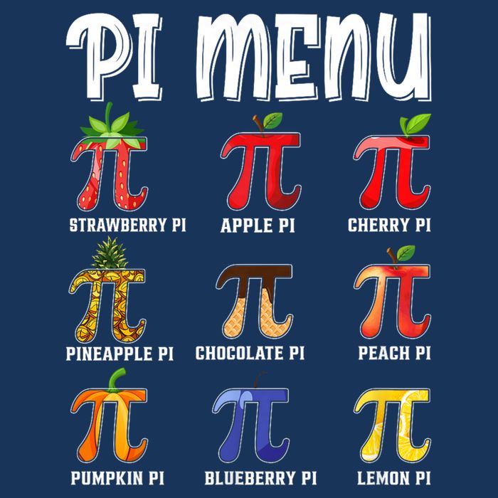 Pi Menu Funny Pi 3.14 Math Teacher Pie Menu Mathematics USA-Made Doggie Bandana