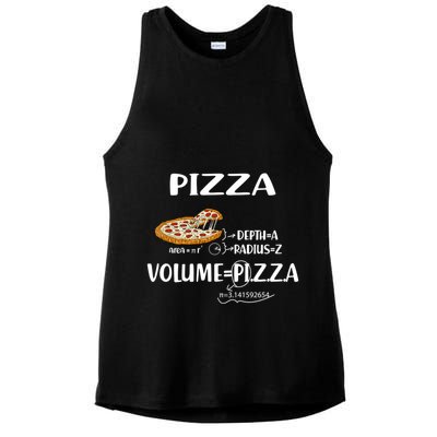 Pizza Math Formulas Math Teacher National Pizza Day Tri Gift Ladies PosiCharge Tri-Blend Wicking Tank