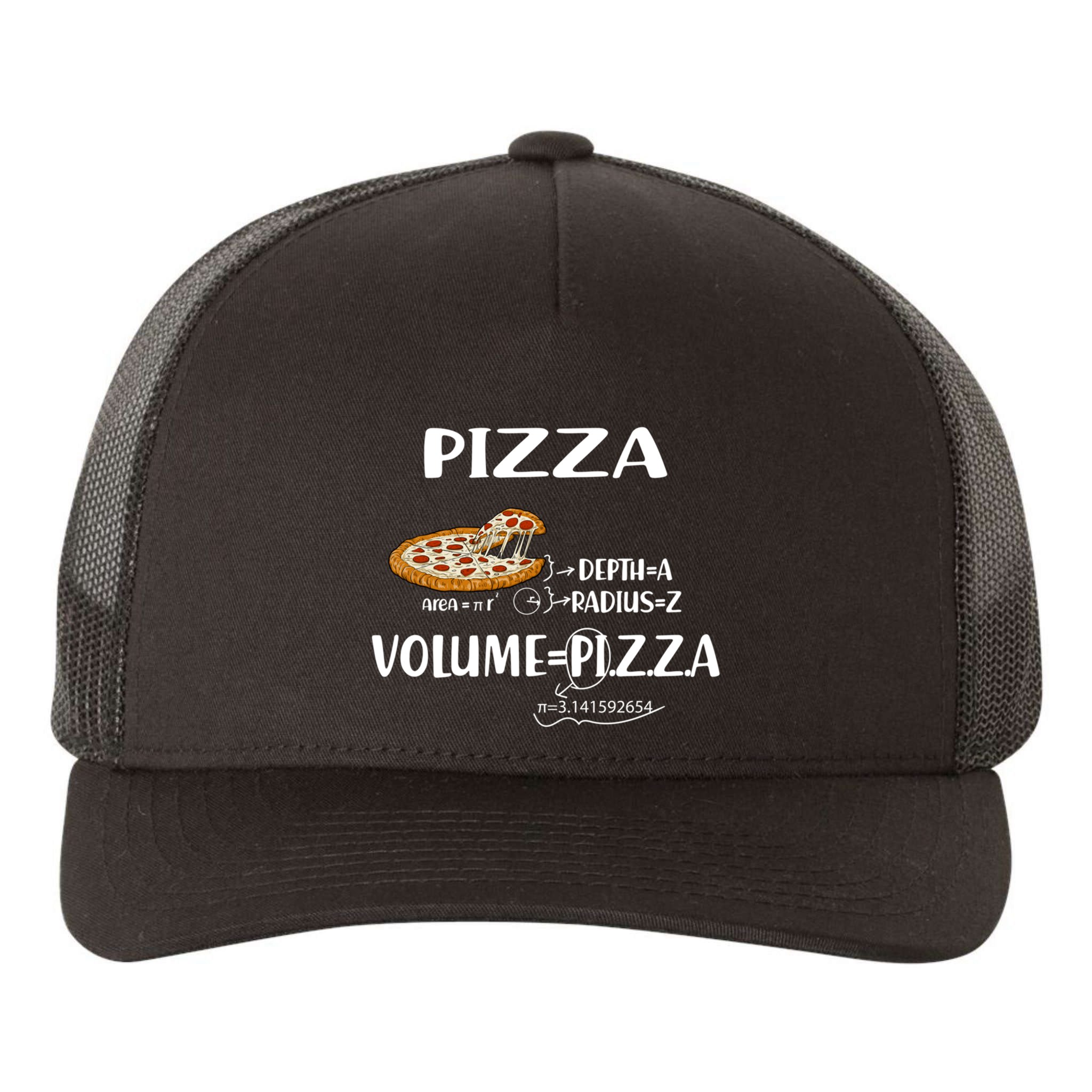 Pizza Math Formulas Math Teacher National Pizza Day Tri Gift Yupoong Adult 5-Panel Trucker Hat