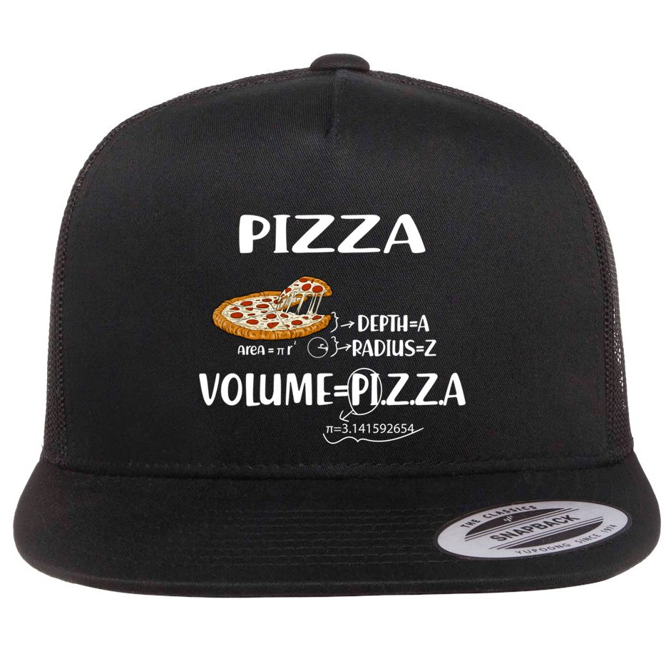 Pizza Math Formulas Math Teacher National Pizza Day Tri Gift Flat Bill Trucker Hat