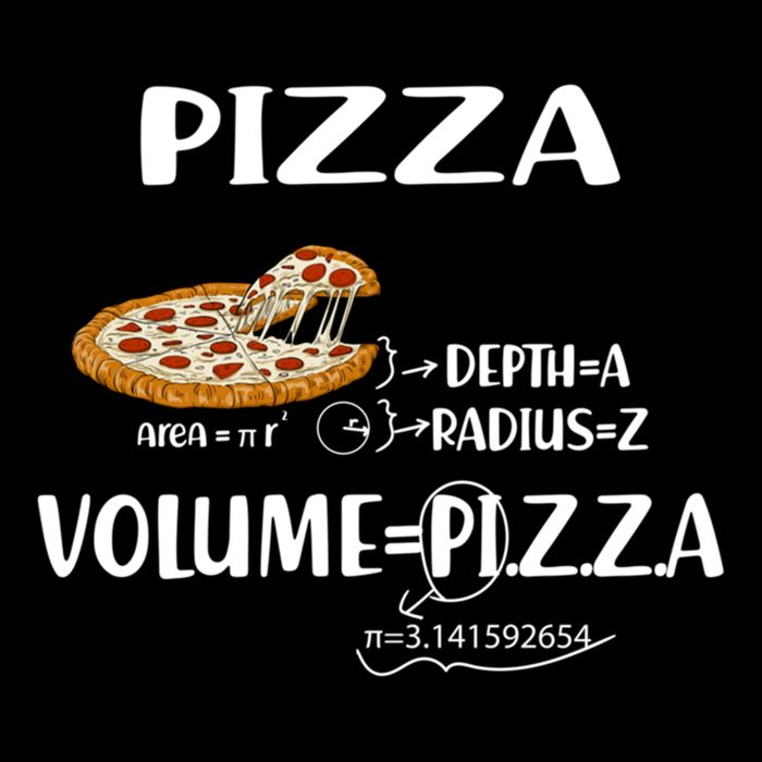 Pizza Math Formulas Math Teacher National Pizza Day Tri Gift Flat Bill Trucker Hat