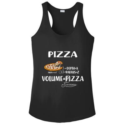 Pizza Math Formulas Math Teacher National Pizza Day Tri Gift Ladies PosiCharge Competitor Racerback Tank