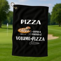 Pizza Math Formulas Math Teacher National Pizza Day Tri Gift Golf Towel