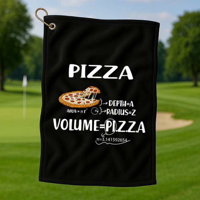 Pizza Math Formulas Math Teacher National Pizza Day Tri Gift Golf Towel
