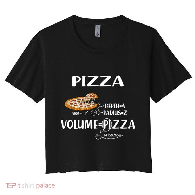 Pizza Math Formulas Math Teacher National Pizza Day Tri Gift Crop Top
