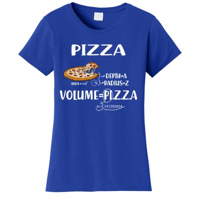 Pizza Math Formulas Math Teacher National Pizza Day Tri Gift Women's T-Shirt